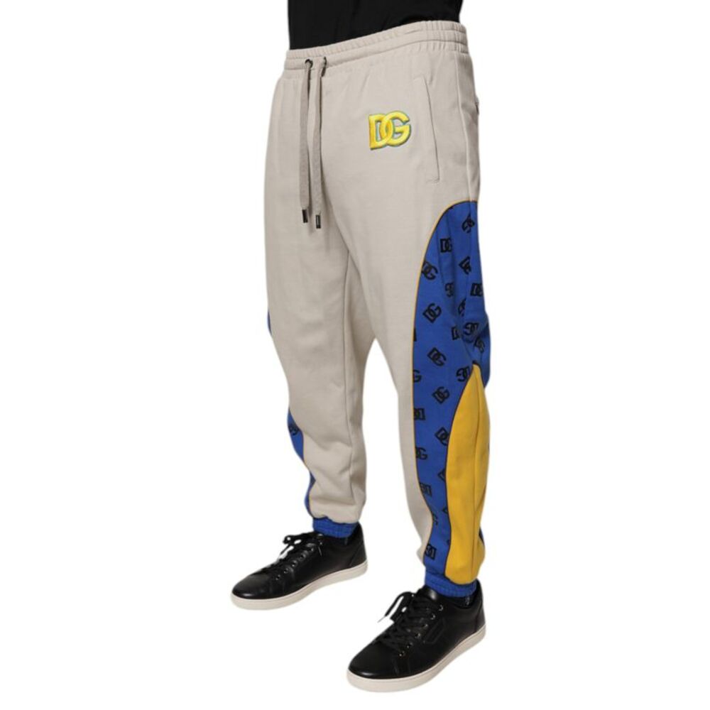Dolce & Gabbana Multicolor Cotton DG Jogger SweatMen's Men's Pants - Picture 2 of 4